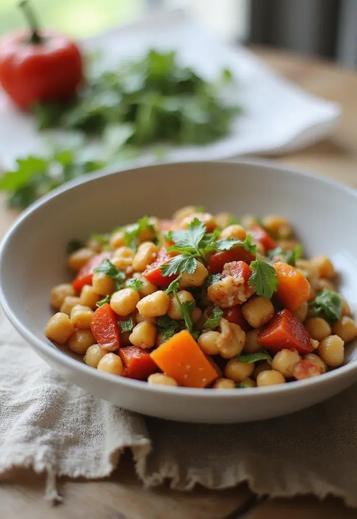 29 Sides for Roasted Chicken That Add Warm Flavor - 12. Mediterranean Chickpea Salad