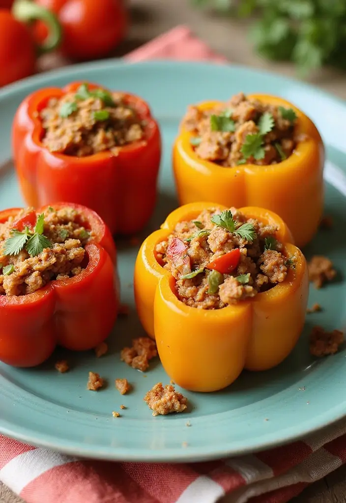 29 Sides for Roasted Chicken That Add Warm Flavor - 14. Stuffed Bell Peppers