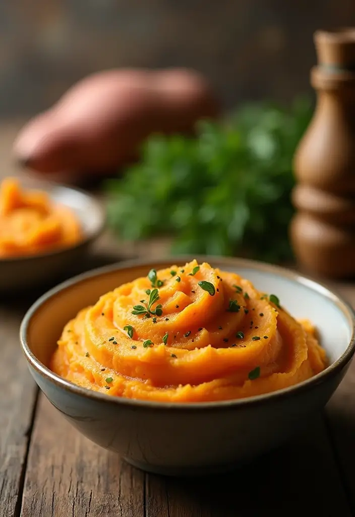 29 Sides for Roasted Chicken That Add Warm Flavor - 24. Sweet Potato Mash