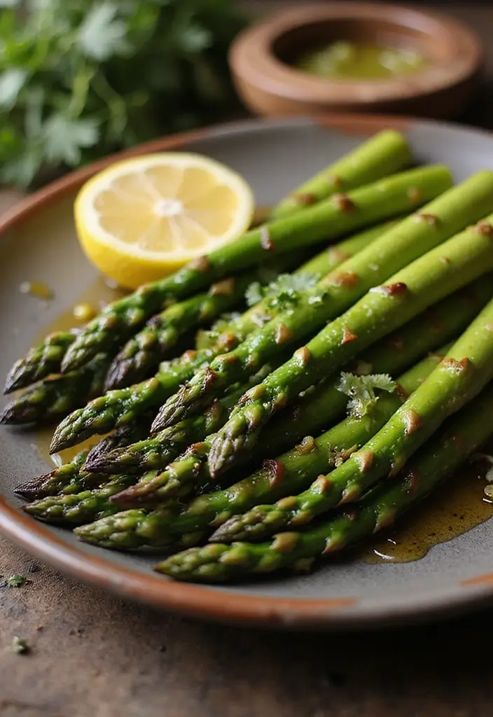 29 Sides for Roasted Chicken That Add Warm Flavor - 7. Grilled Asparagus with Lemon