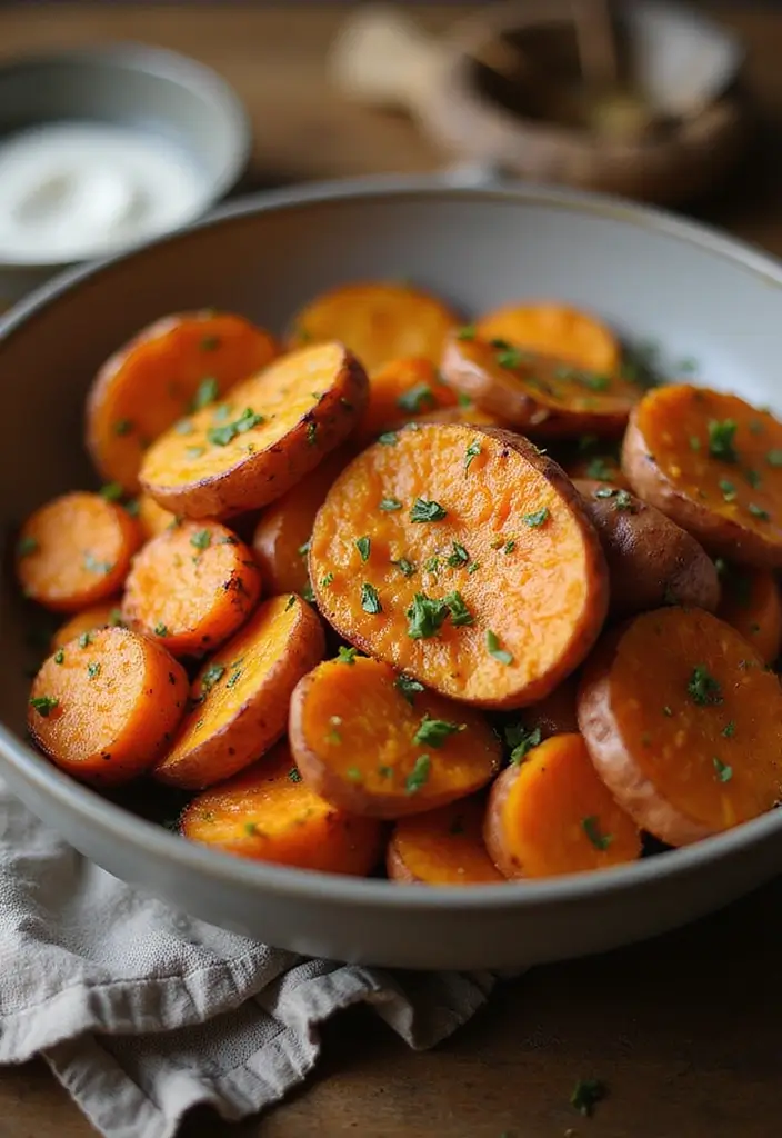 29 Sides for Roasted Chicken That Add Warm Flavor - 8. Roasted Sweet Potatoes