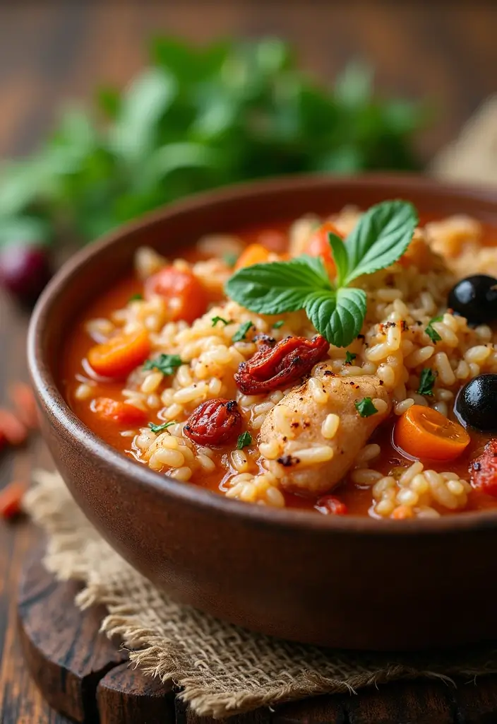 29 Wild Rice and Chicken Soup Recipes That Are Creamy & Hearty - 19. Mediterranean Wild Rice and Chicken Soup