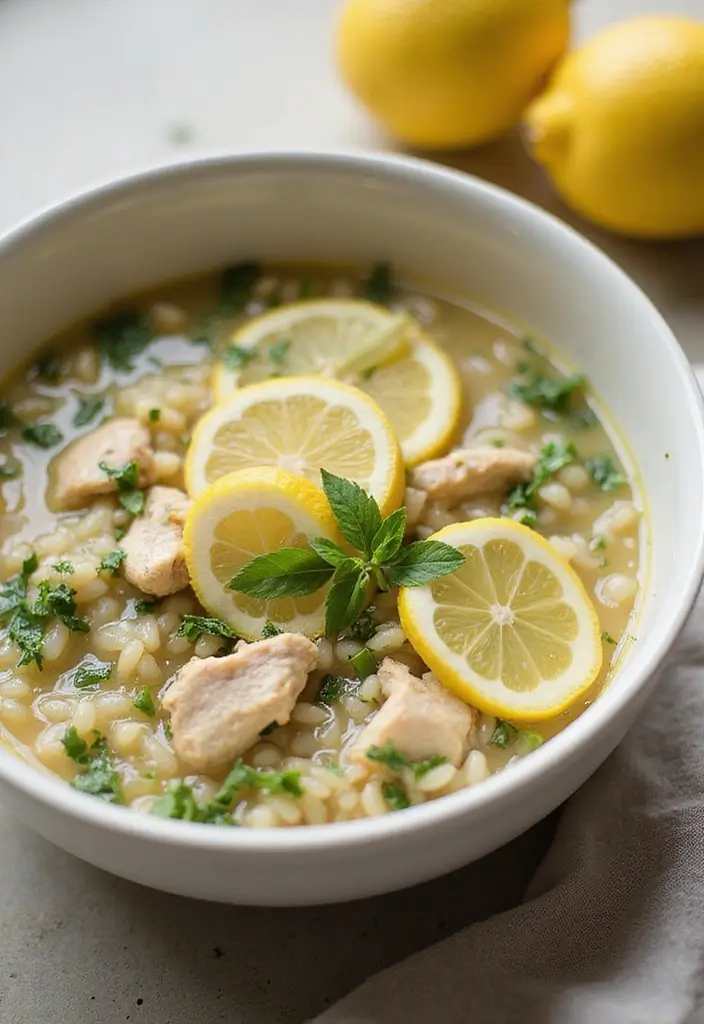 29 Wild Rice and Chicken Soup Recipes That Are Creamy & Hearty - 4. Lemon Herb Wild Rice and Chicken Soup