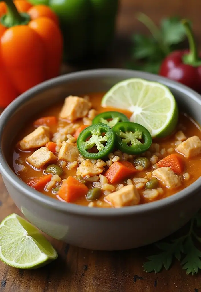 29 Wild Rice and Chicken Soup Recipes That Are Creamy & Hearty - 5. Spicy Wild Rice and Chicken Soup