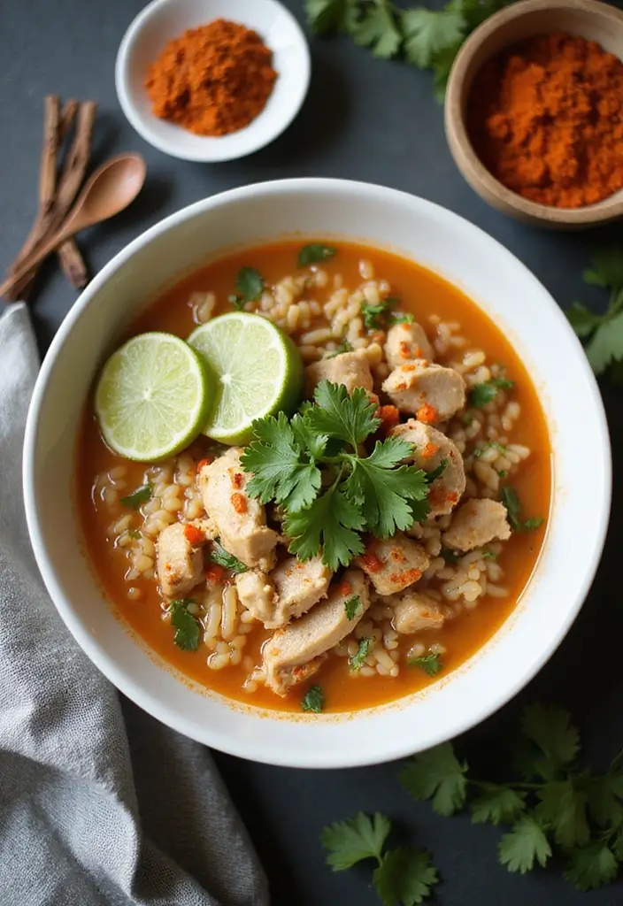 29 Wild Rice and Chicken Soup Recipes That Are Creamy & Hearty - 6. Thai Coconut Wild Rice and Chicken Soup