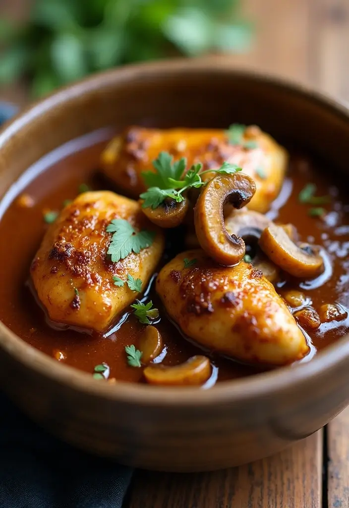 30 Chicken Adobo Filipino Authentic Recipes That Are Full of Flavor - 11. Adobo with Mushrooms