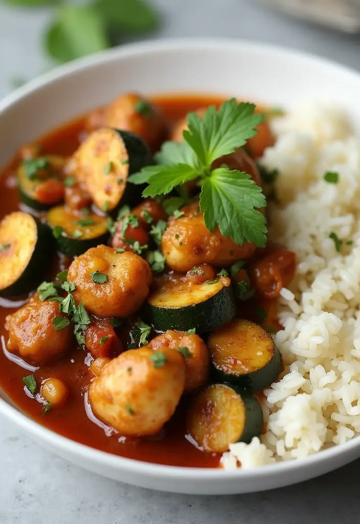 30 Chicken Adobo Filipino Authentic Recipes That Are Full of Flavor - 22. Adobo with Zucchini