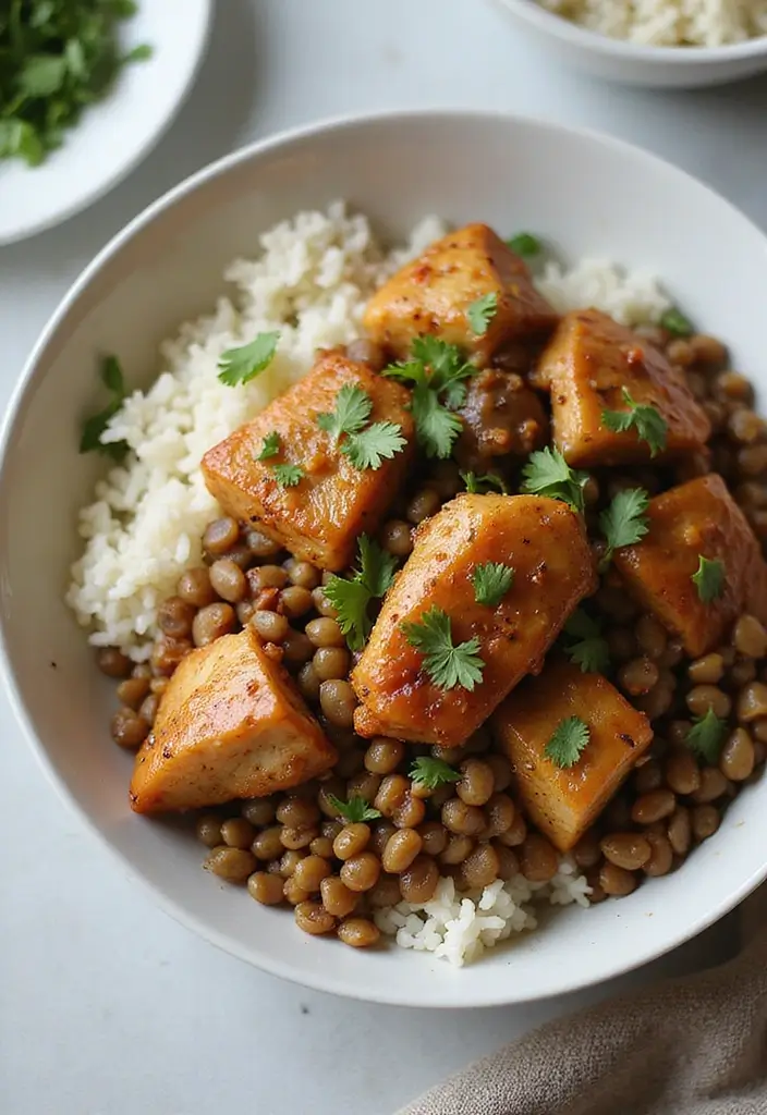 30 Chicken Adobo Filipino Authentic Recipes That Are Full of Flavor - 26. Adobo with Lentils