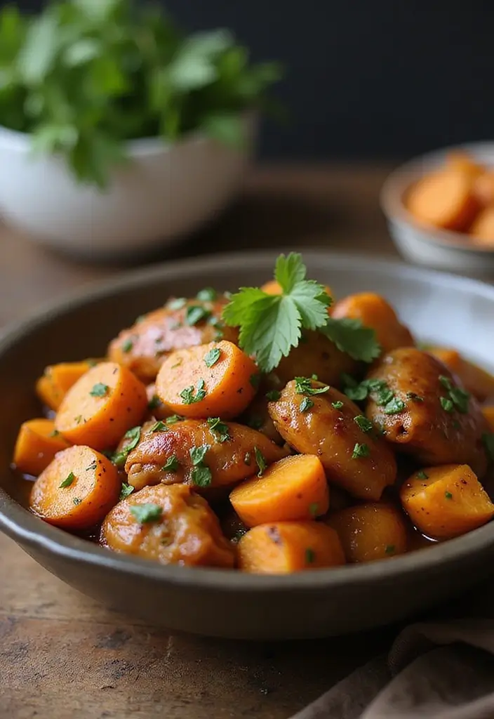 30 Chicken Adobo Filipino Authentic Recipes That Are Full of Flavor - 9. Adobo with Sweet Potatoes