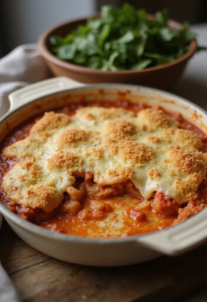 30 Chicken Parm Crockpot Recipes That Are Saucy & Melty - 11. Chicken Parm Casserole