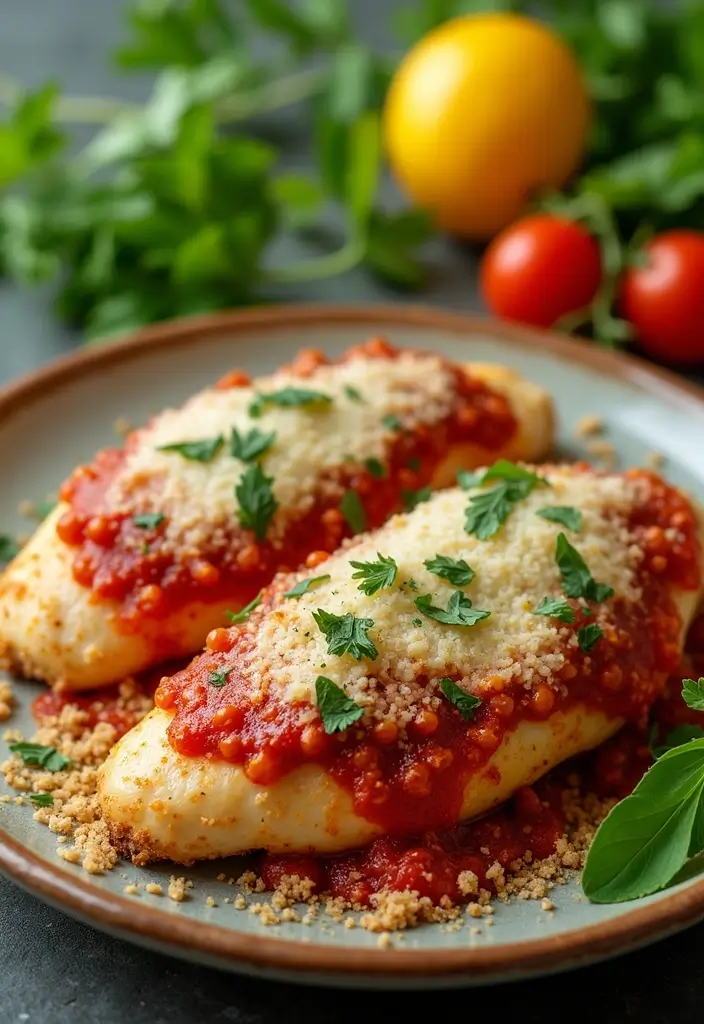 30 Chicken Parm Crockpot Recipes That Are Saucy & Melty - 2. Healthier Baked Chicken Parm