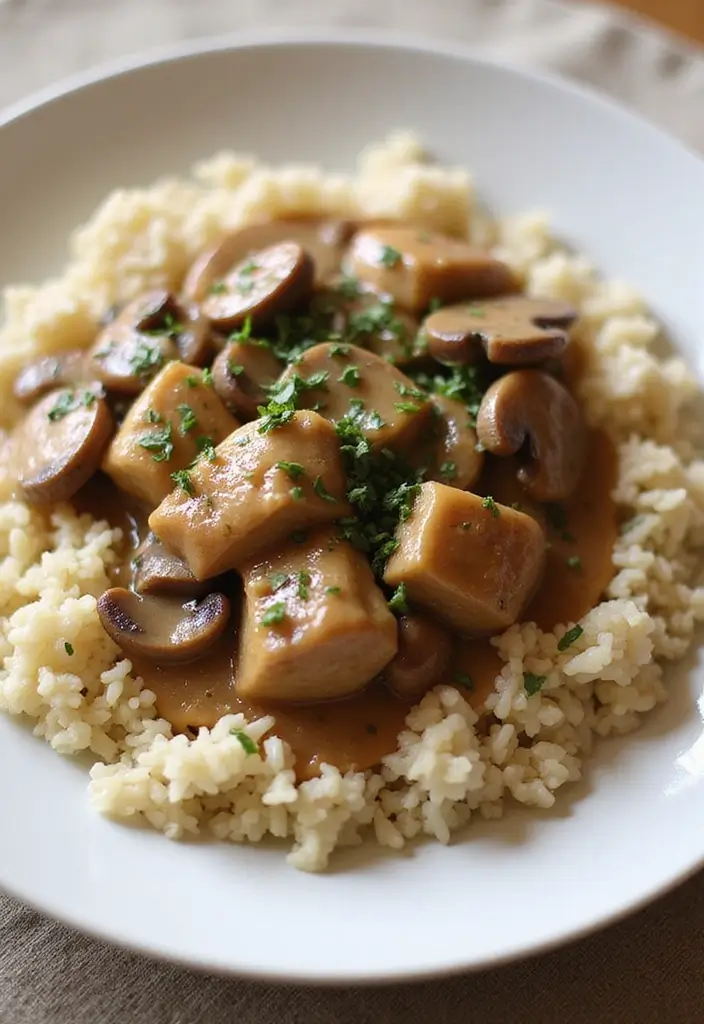 30 Chicken and Gravy Instant Pot Recipes That Save Time - 12. Chicken and Mushroom Gravy