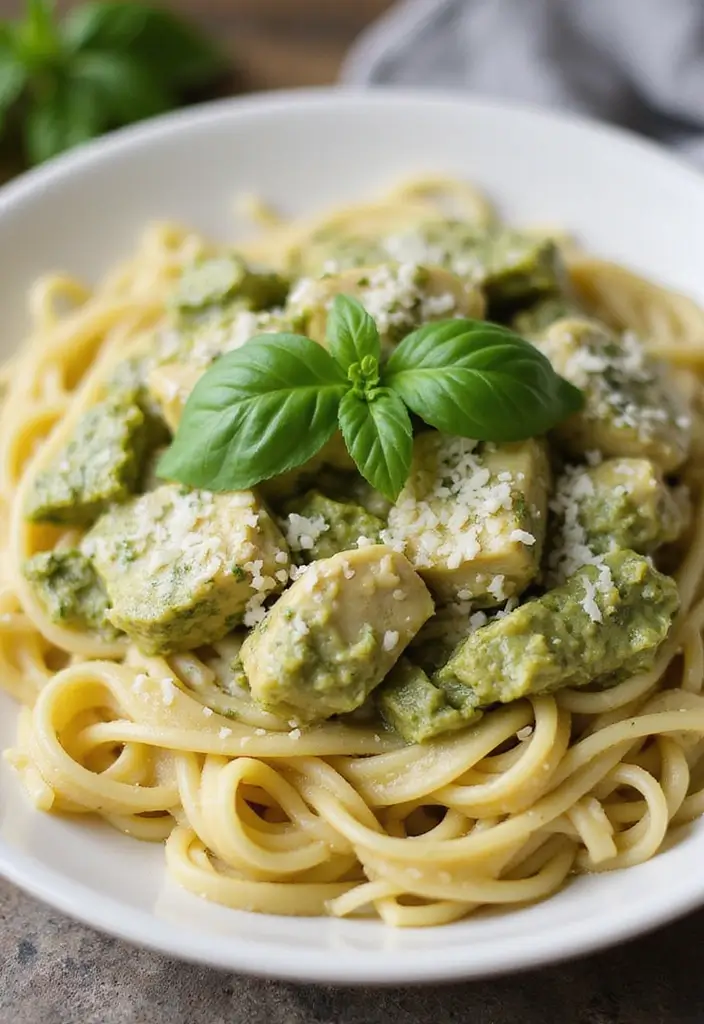 30 Chicken and Gravy Instant Pot Recipes That Save Time - 28. Pesto Chicken Gravy