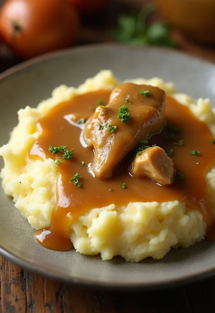30 Chicken and Gravy Instant Pot Recipes That Save Time - 29. Mashed Potato Chicken Gravy