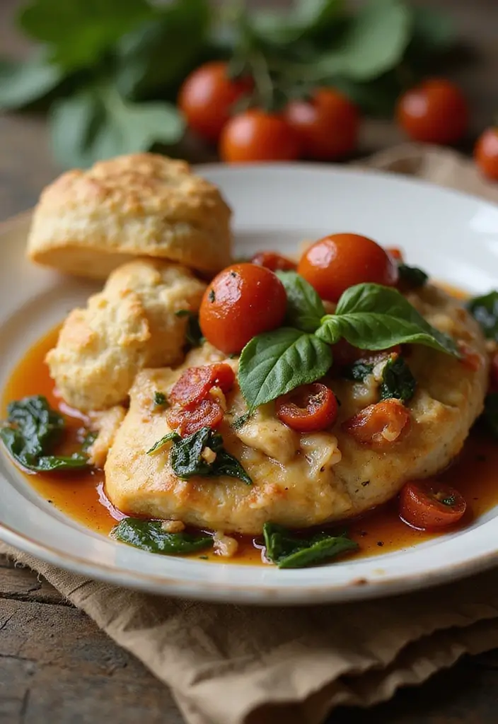 30 Creamed Chicken Over Biscuits Recipes That Feel Southern Classic - 10. Italian Chicken and Biscuits