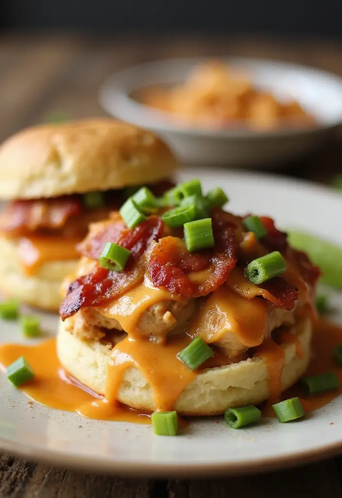 30 Creamed Chicken Over Biscuits Recipes That Feel Southern Classic - 15. Bacon Ranch Chicken Biscuits