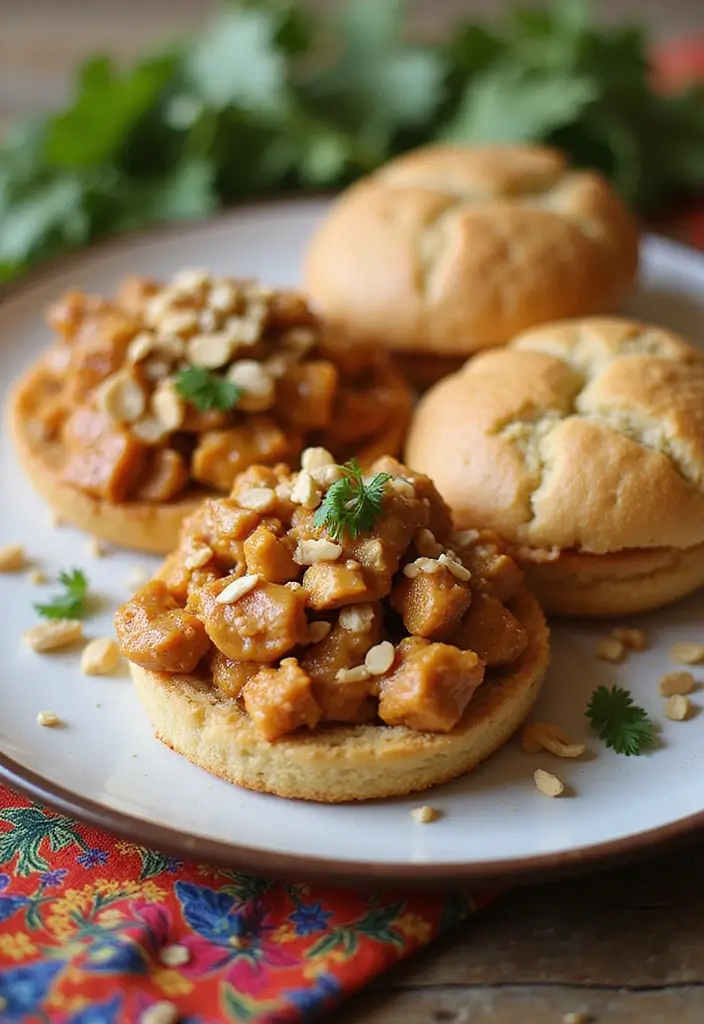 30 Creamed Chicken Over Biscuits Recipes That Feel Southern Classic - 21. Thai Peanut Chicken and Biscuits