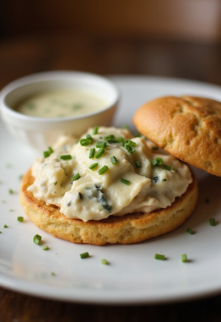 30 Creamed Chicken Over Biscuits Recipes That Feel Southern Classic - 24. Blue Cheese Chicken and Biscuits