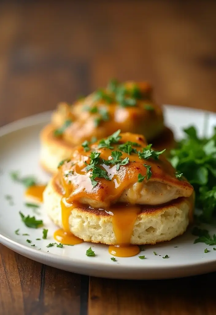 30 Creamed Chicken Over Biscuits Recipes That Feel Southern Classic - 26. Maple Mustard Chicken and Biscuits