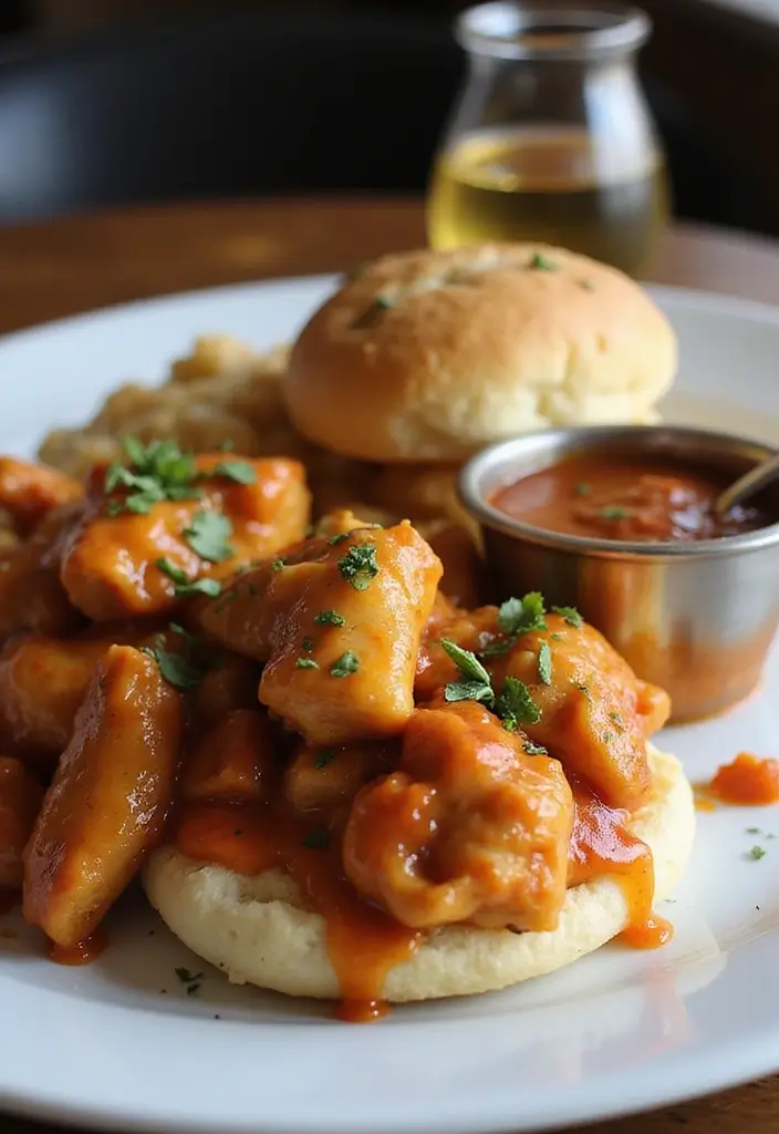 30 Creamed Chicken Over Biscuits Recipes That Feel Southern Classic - 30. Sweet and Spicy Chicken Biscuits