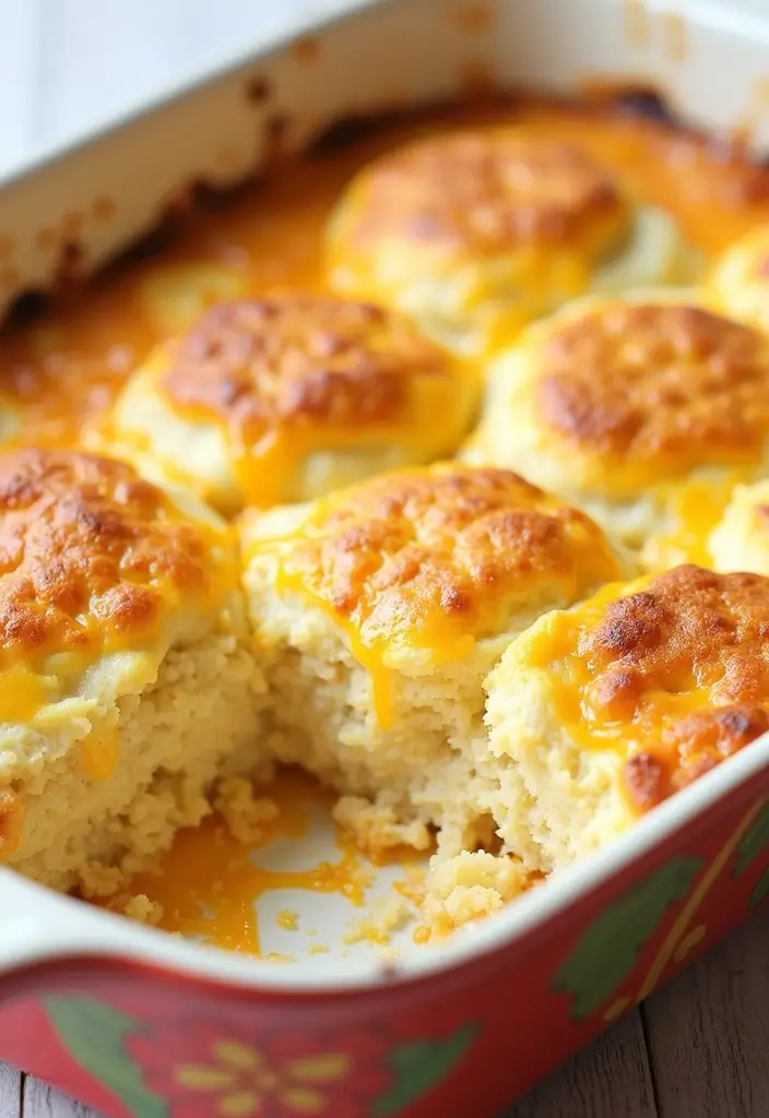 30 Creamed Chicken Over Biscuits Recipes That Feel Southern Classic - 4. Cheesy Chicken Biscuit Bake