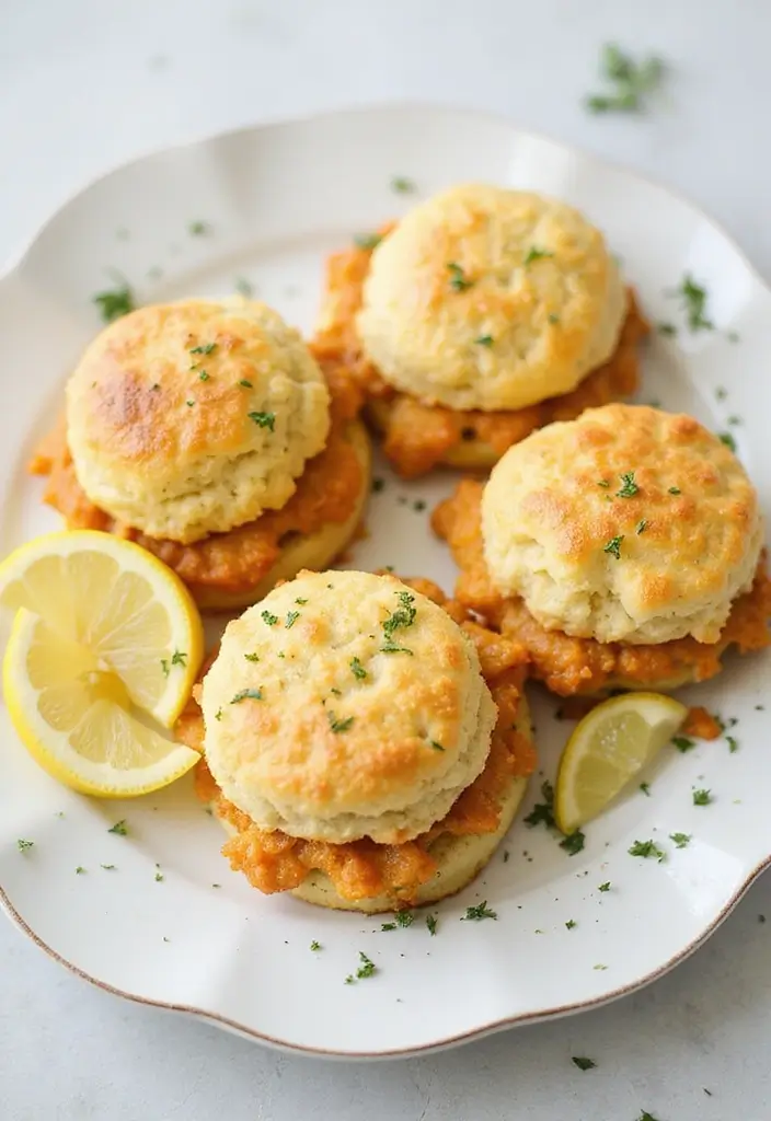 30 Creamed Chicken Over Biscuits Recipes That Feel Southern Classic - 8. Lemon Chicken Biscuits