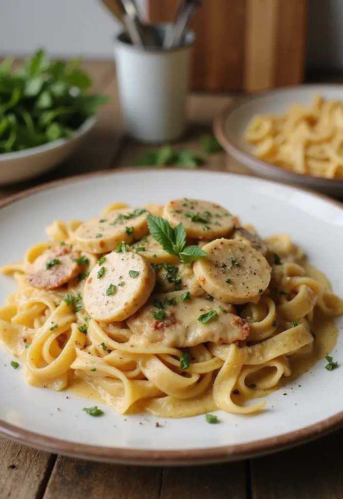 30 Creamy & Easy Tuscan Chicken Instant Pot Recipes - 17. Creamy Tuscan Chicken Pasta