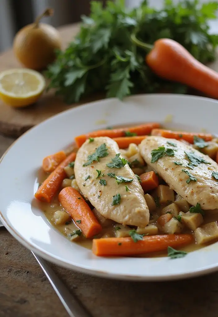 30 Creamy & Easy Tuscan Chicken Instant Pot Recipes - 24. Creamy Tuscan Chicken with Carrots