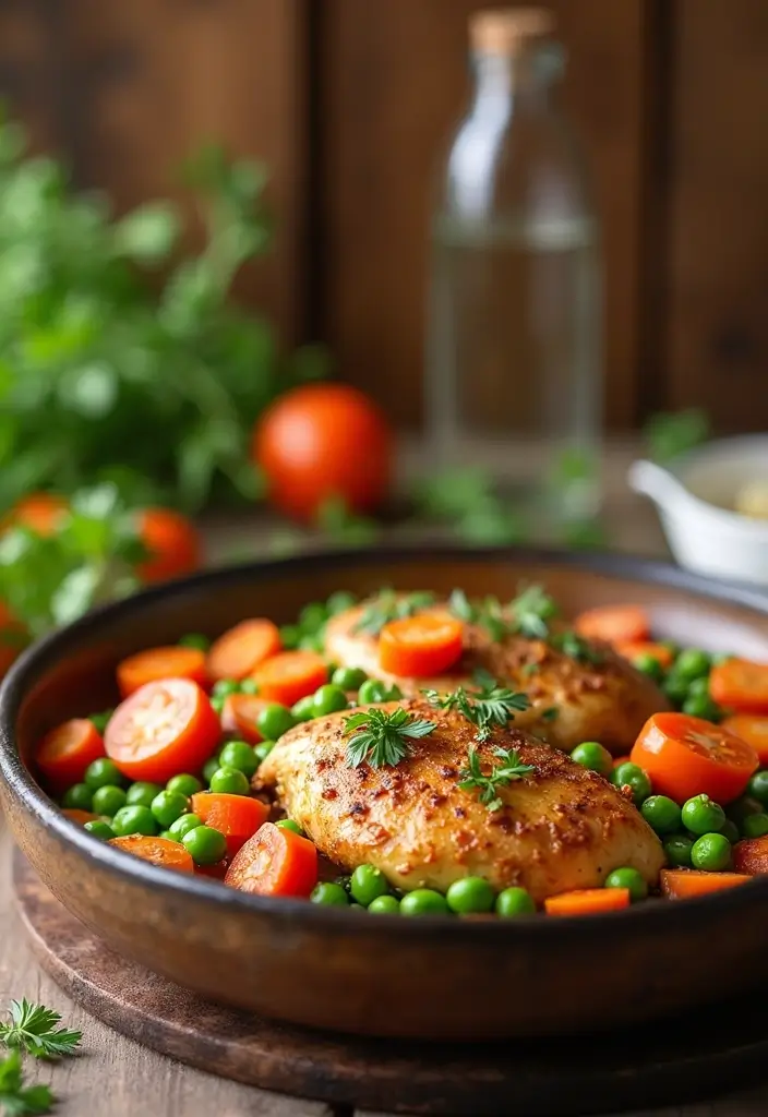 30 Creamy & Easy Tuscan Chicken Instant Pot Recipes - 29. Tuscan Chicken with Peas and Carrots