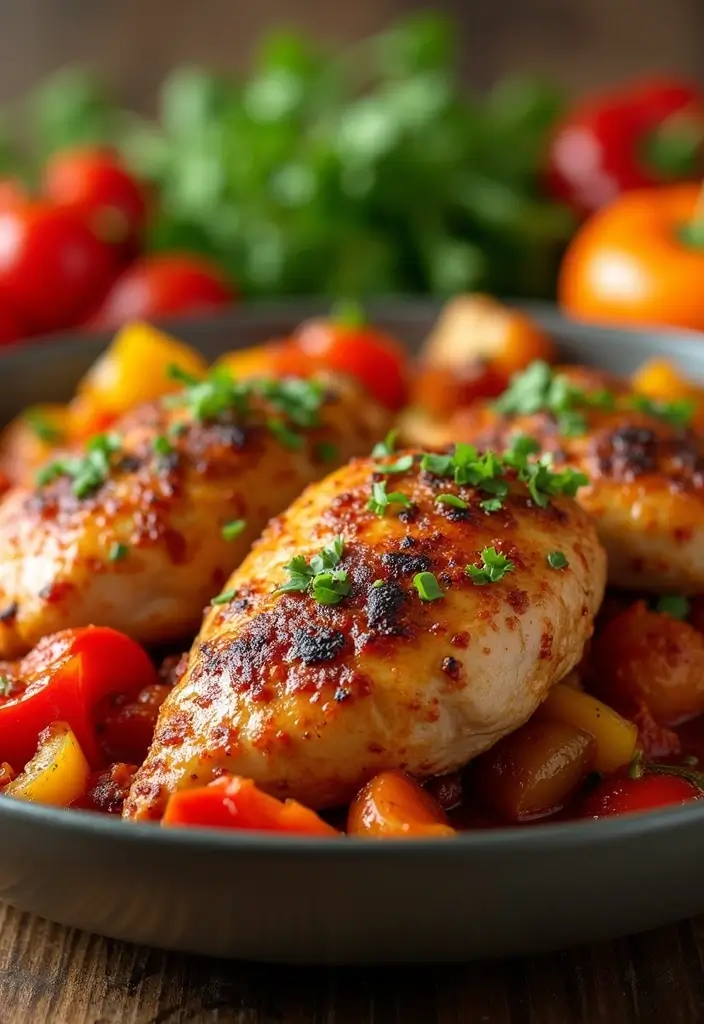 30 Creamy & Easy Tuscan Chicken Instant Pot Recipes - 6. Spicy Tuscan Chicken with Peppers