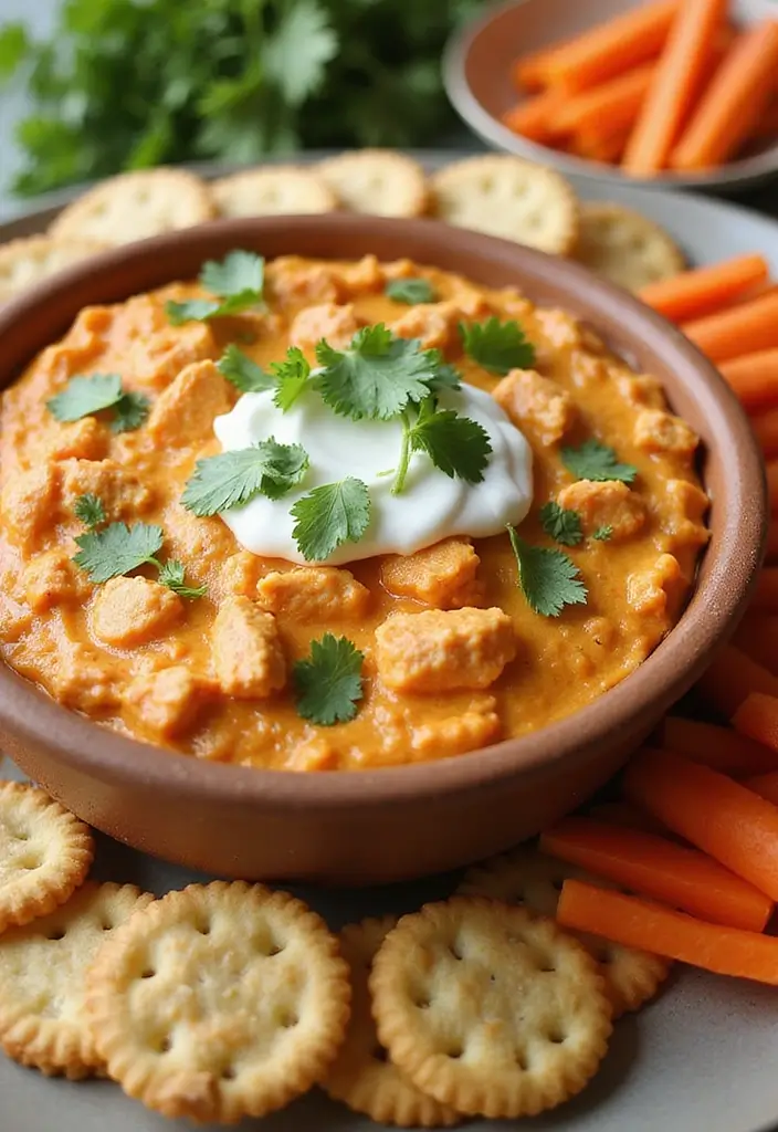 30 Gluten Free Buffalo Chicken Dip Recipes That Crowd Love 133 30 Gluten Free Buffalo Chicken Dip Recipes That Crowd Love - 20. Buffalo Chicken Dip with Cilantro and Sour Cream