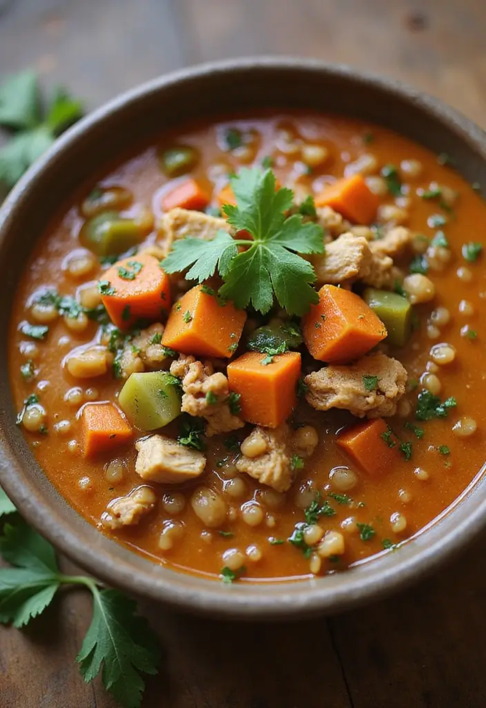 30 Ground Chicken Soup Recipes That Are Hearty & Nourishing 59 30 Ground Chicken Soup Recipes That Are Hearty & Nourishing - 10. Ground Chicken and Lentil Soup