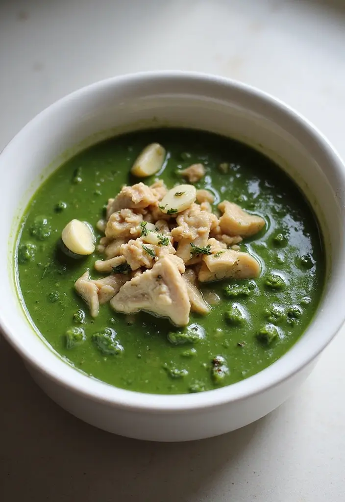 30 Ground Chicken Soup Recipes That Are Hearty & Nourishing 64 30 Ground Chicken Soup Recipes That Are Hearty & Nourishing - 11. Ground Chicken and Spinach Soup