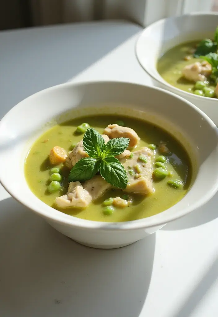 30 Ground Chicken Soup Recipes That Are Hearty & Nourishing 111 30 Ground Chicken Soup Recipes That Are Hearty & Nourishing - 18. Ground Chicken and Pea Soup