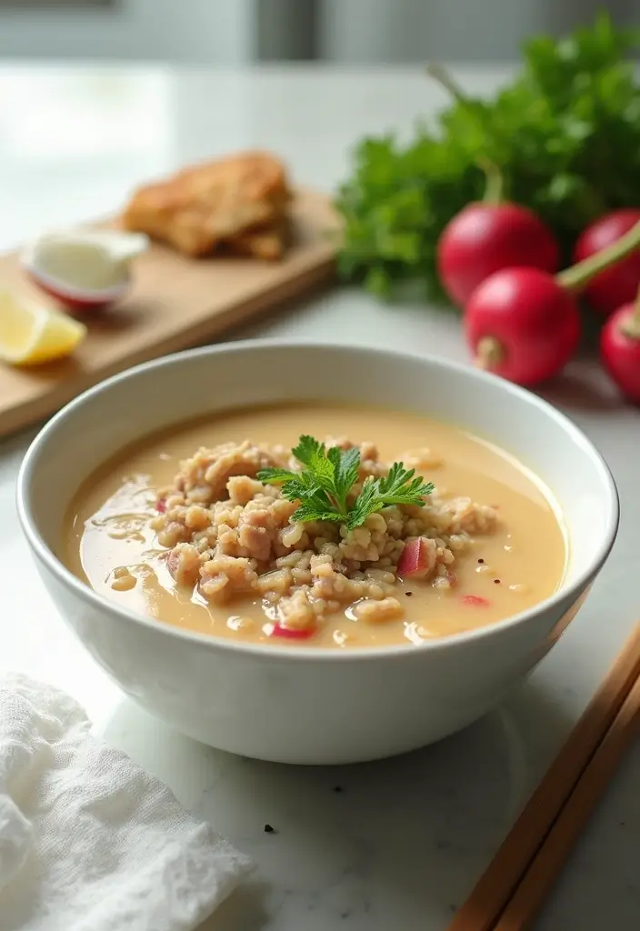 30 Ground Chicken Soup Recipes That Are Hearty & Nourishing 174 30 Ground Chicken Soup Recipes That Are Hearty & Nourishing - 27. Ground Chicken and Radish Soup