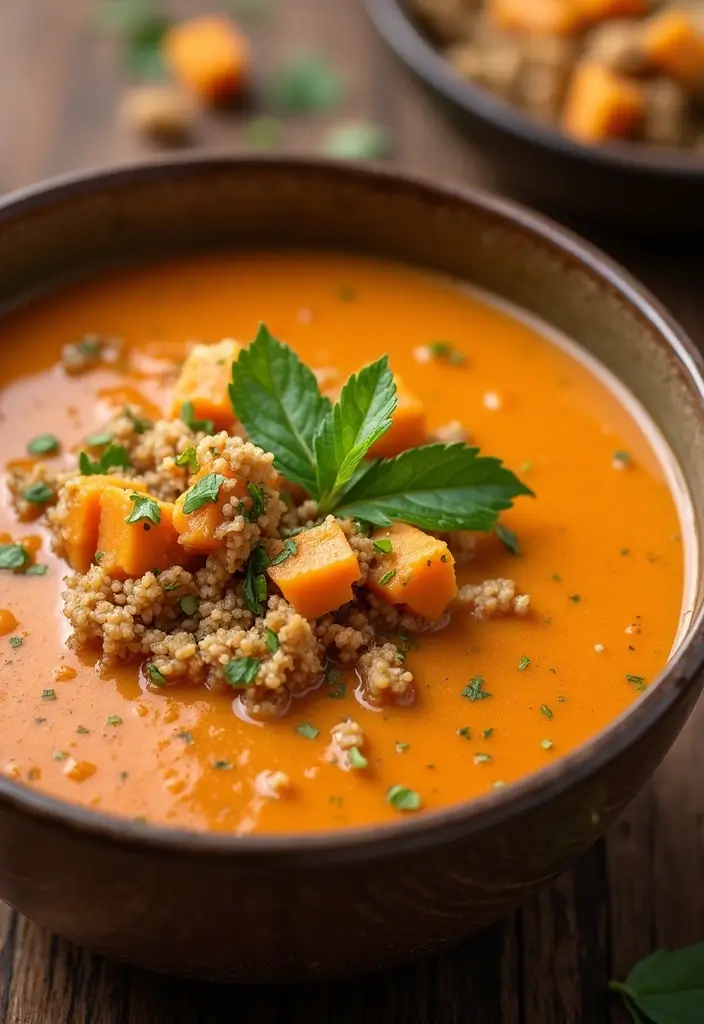 30 Ground Chicken Soup Recipes That Are Hearty & Nourishing 31 30 Ground Chicken Soup Recipes That Are Hearty & Nourishing - 6. Ground Chicken and Sweet Potato Soup