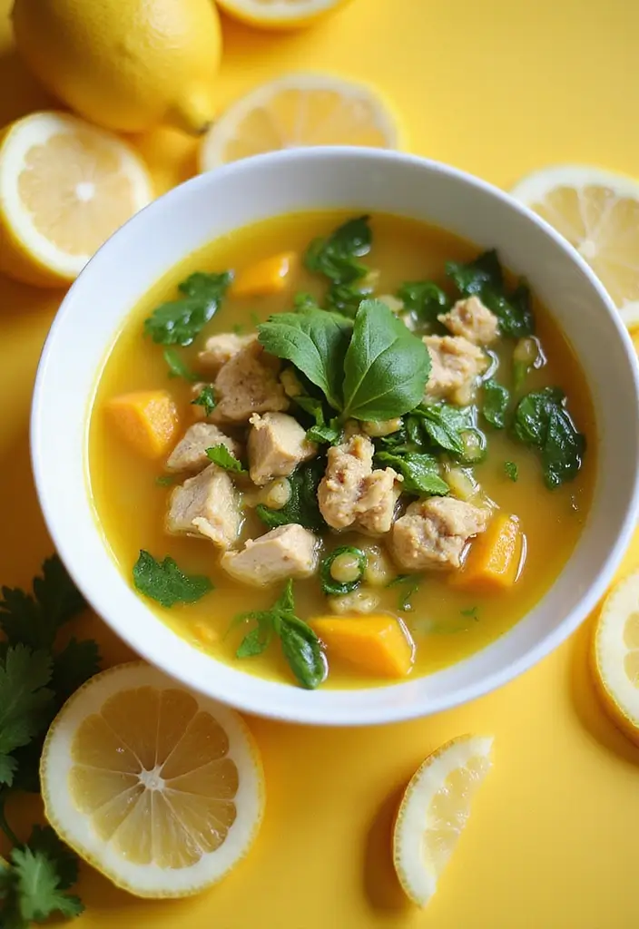 30 Ground Chicken Soup Recipes That Are Hearty & Nourishing 38 30 Ground Chicken Soup Recipes That Are Hearty & Nourishing - 7. Lemon Ginger Ground Chicken Soup