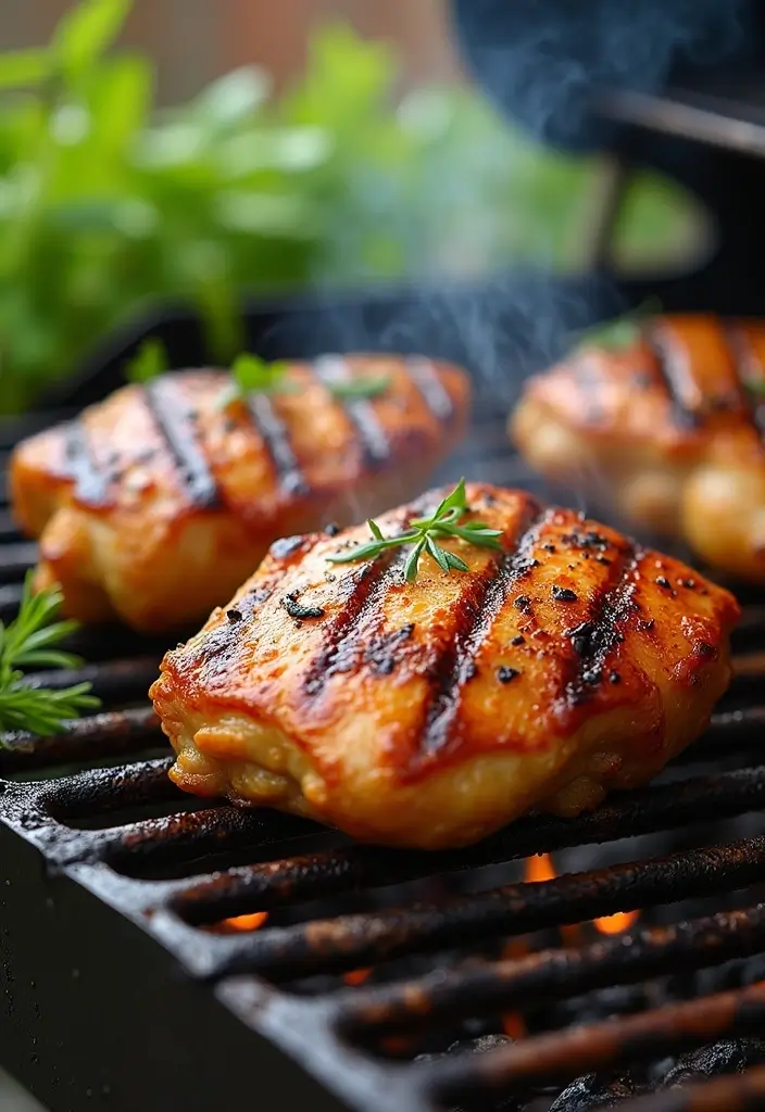 30 Honey Garlic Chicken Thighs Recipes That Are Sticky & Tender - 6. Grilled Honey Garlic Chicken Thighs