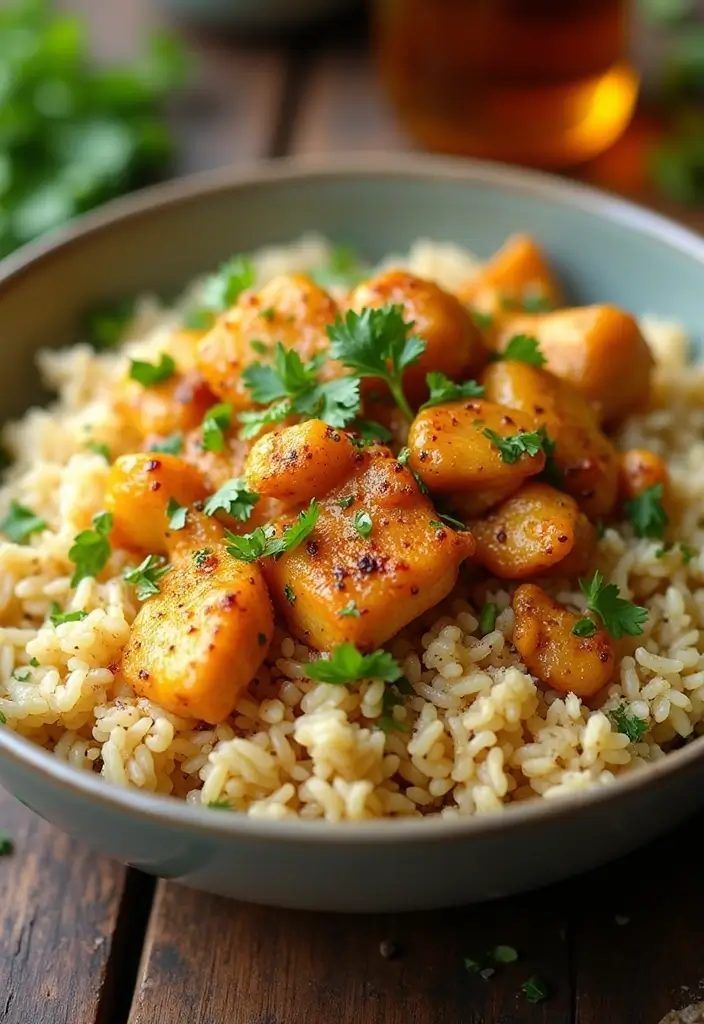 30 Honey Mustard Chicken Crockpot Recipes That Are Sweet & Savory - 5. Honey Mustard Chicken and Rice