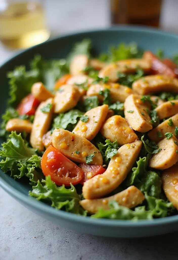 30 Honey Mustard Chicken Crockpot Recipes That Are Sweet & Savory - 7. Honey Mustard Chicken Salad