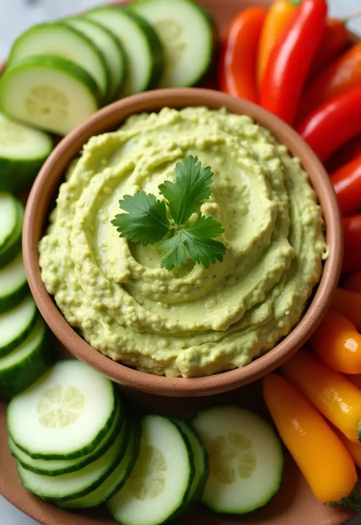 30 Low Carb Buffalo Chicken Dip Recipes That Are Keto & Delicious - 3. Creamy Avocado Buffalo Chicken Dip