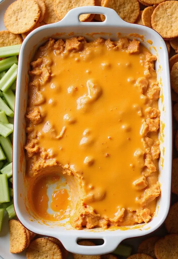 30 Low Carb Buffalo Chicken Dip Recipes That Are Keto & Delicious - 5. Cheesy Buffalo Chicken Dip with Cream Cheese