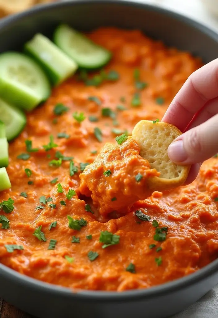 30 Low Carb Buffalo Chicken Dip Recipes That Are Keto & Delicious - 9. Fiery Buffalo Chicken Dip with Hot Sauce
