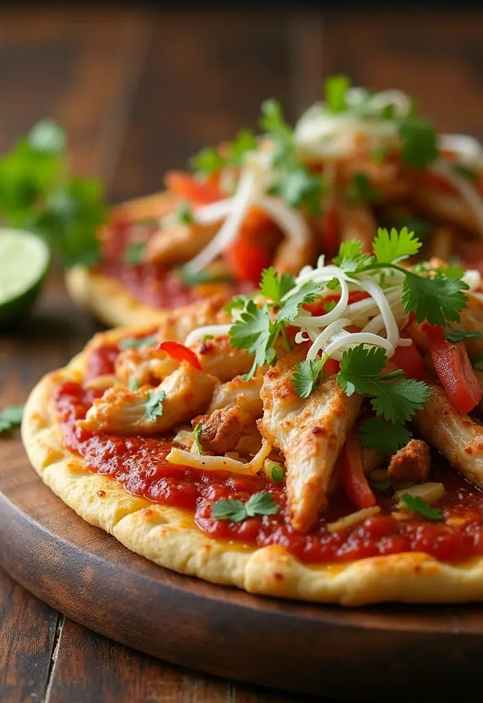 30 Rotisserie Chicken Tacos Recipes That Are Fresh & Zesty - 18. Taco Pizza with Rotisserie Chicken