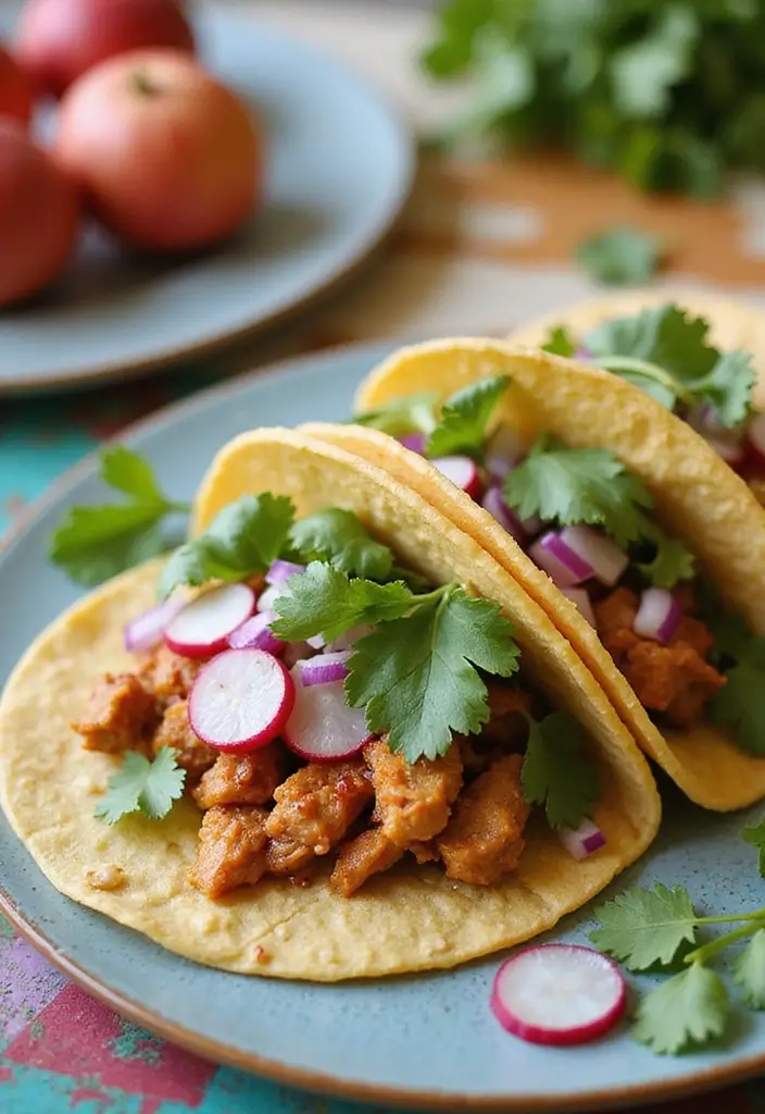 30 Rotisserie Chicken Tacos Recipes That Are Fresh & Zesty - 23. Cilantro Chicken Street Tacos