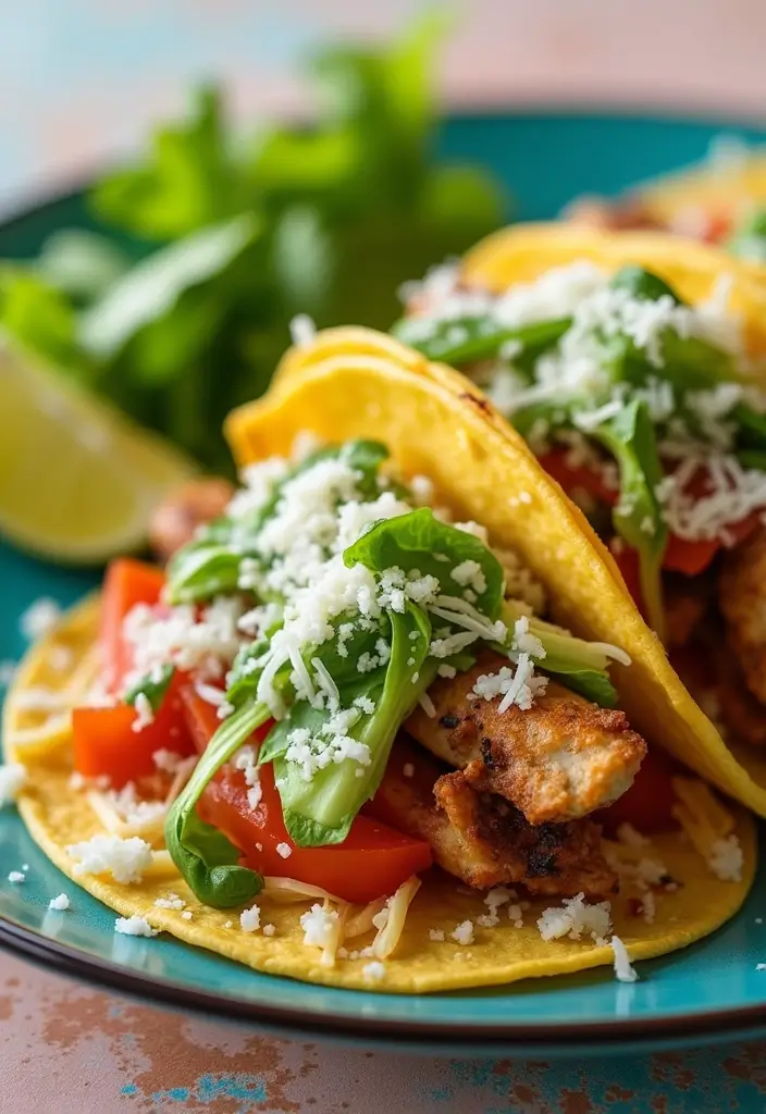 30 Rotisserie Chicken Tacos Recipes That Are Fresh & Zesty - 28. Chicken Caesar Tacos