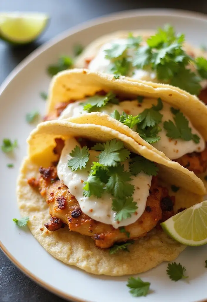 30 Rotisserie Chicken Tacos Recipes That Are Fresh & Zesty - 30. Garlic Parmesan Chicken Tacos