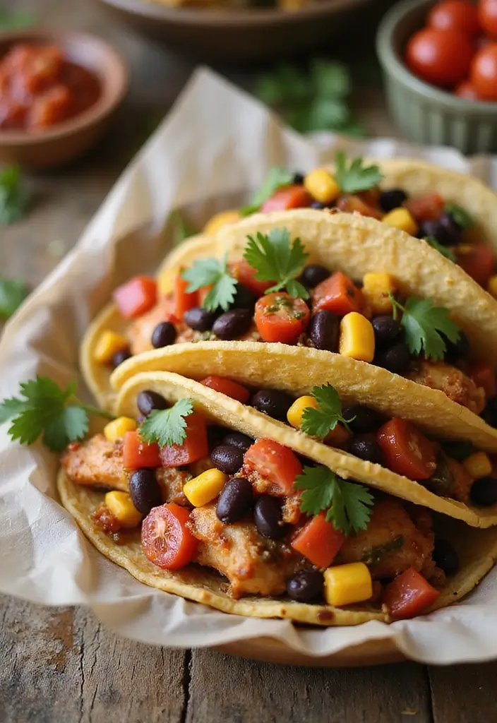 30 Rotisserie Chicken Tacos Recipes That Are Fresh & Zesty - 7. Southwest Chicken Tacos