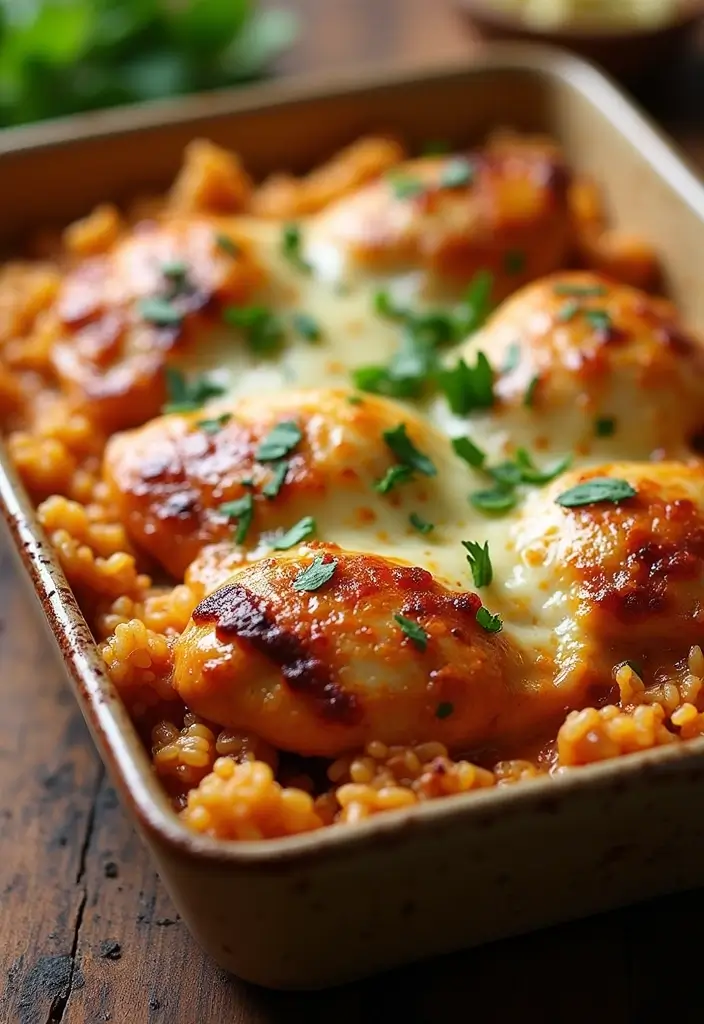 30 Rotisserie Chicken and Rice Recipes That Are Fast & Filling - 12. BBQ Chicken and Rice Bake