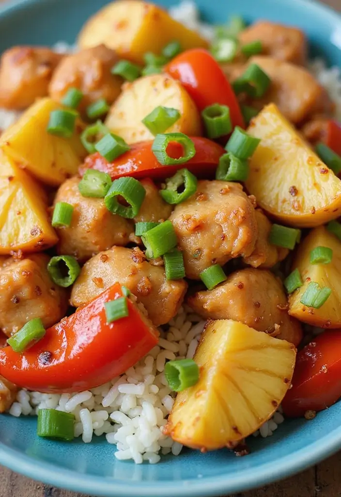 30 Rotisserie Chicken and Rice Recipes That Are Fast & Filling - 16. Pineapple Chicken and Rice Stir-Fry